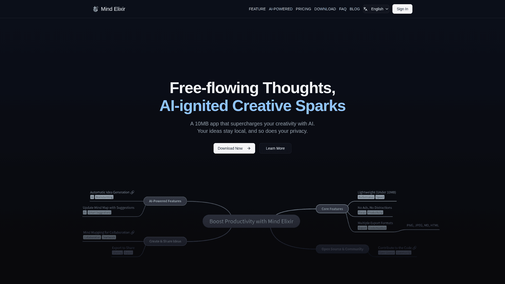 Mind Elixir - AI-Powered Mind Mapping - Product Image