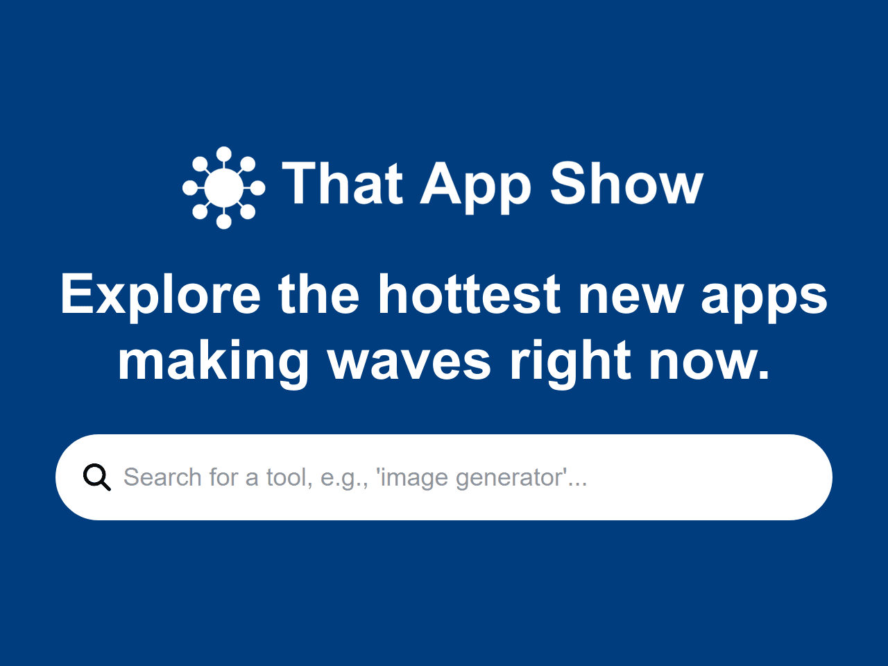 That App Show - Product Image