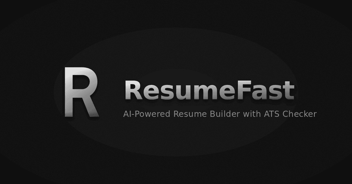 ResumeFast AI Resume Builder