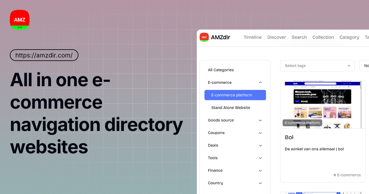 AMZdir - Global E-commerce Directory - Product Image