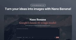 Nano Banana AI Image Generator startup logo on Aura++