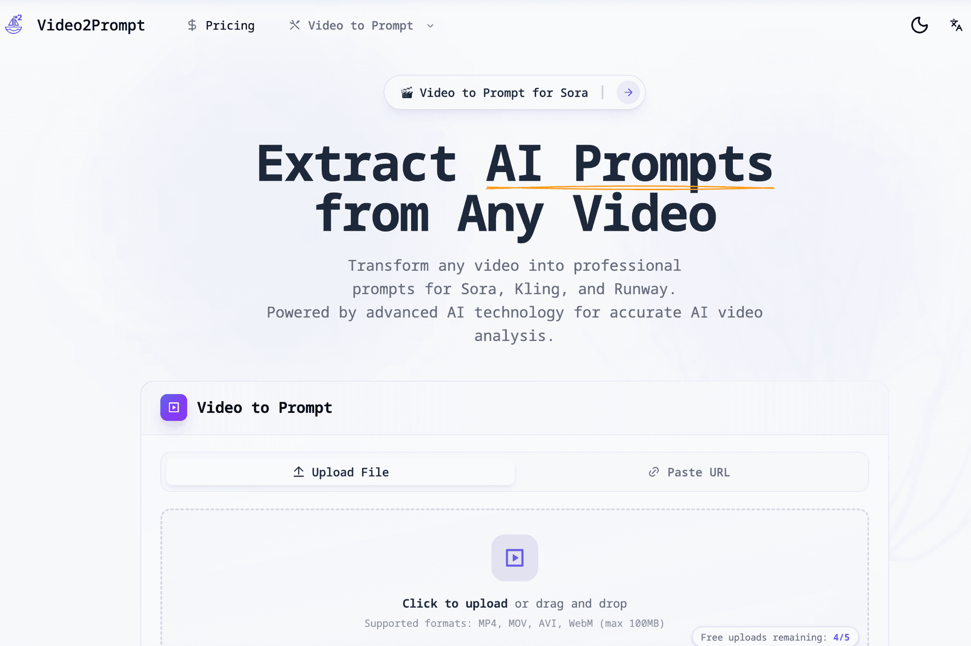 Video to Prompt - Product Image