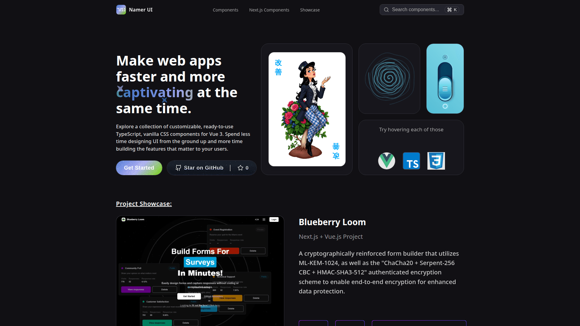 Namer UI For Vue - Product Image