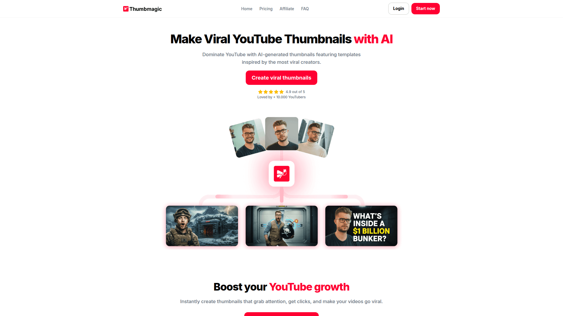Thumbmagic - AI YouTube Thumbnail Generator - Product Image