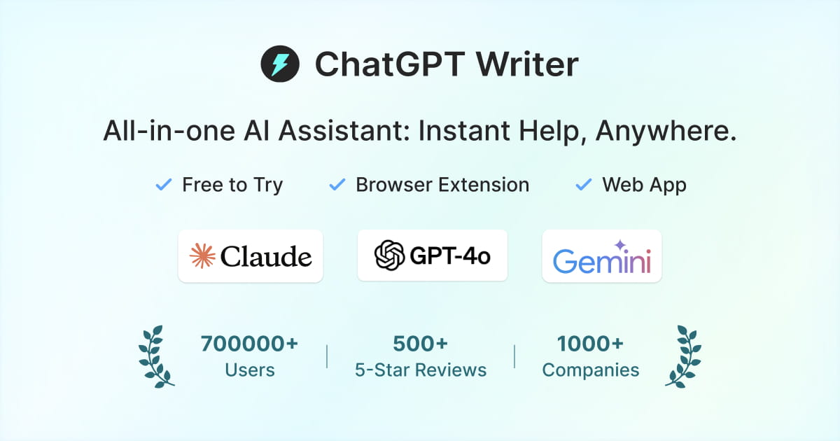 Jetwriter AI - AI Writing Assistant Extension - Product Image