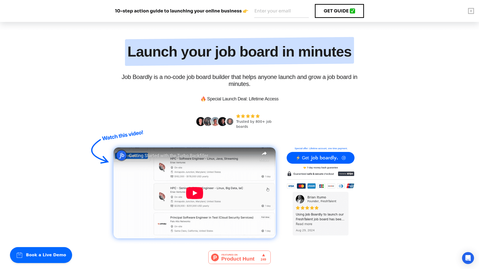 Job Boardly - No-Code Job Board Builder - Product Image