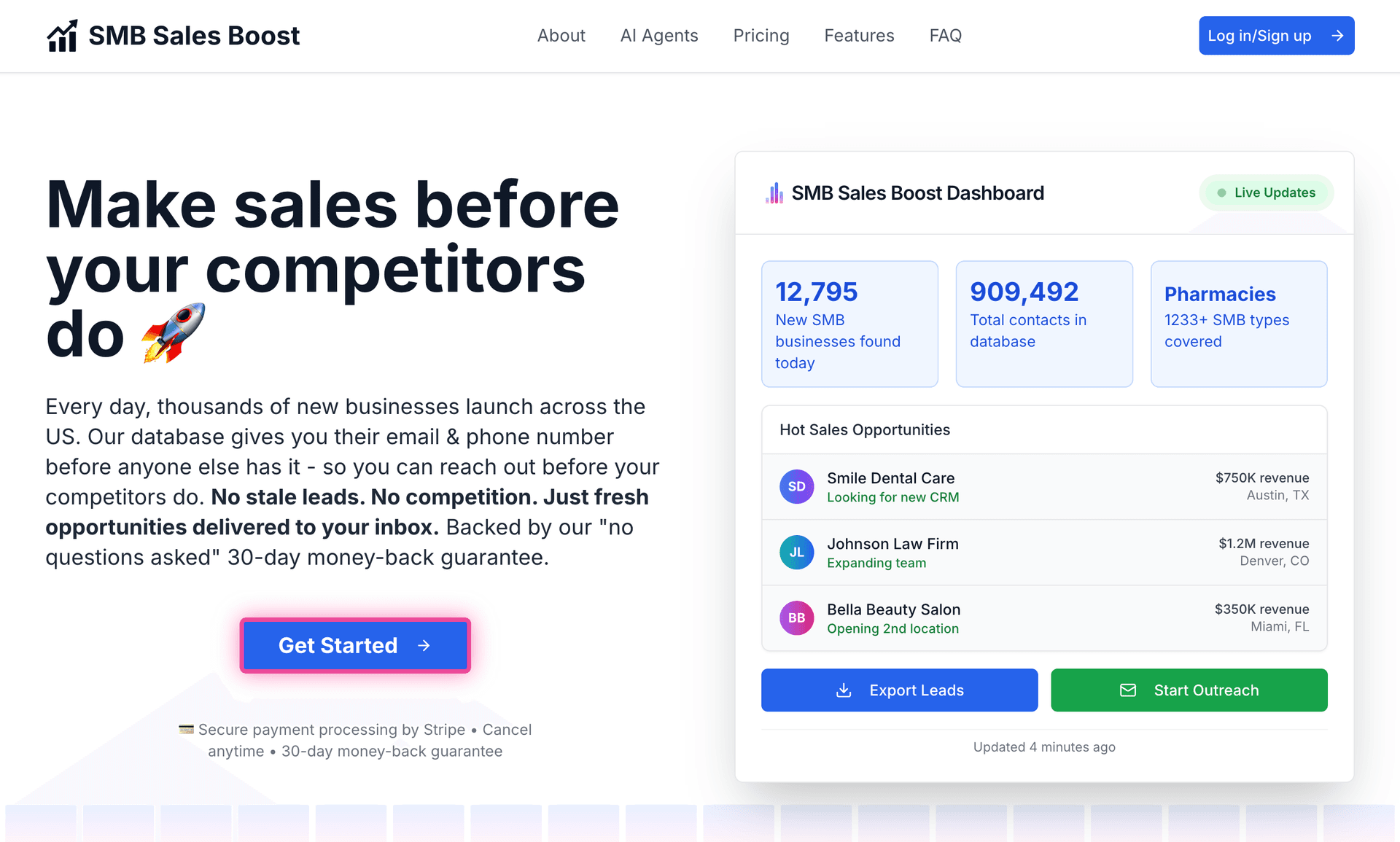 SMB Leads Database & Outreach Platform - Product Image