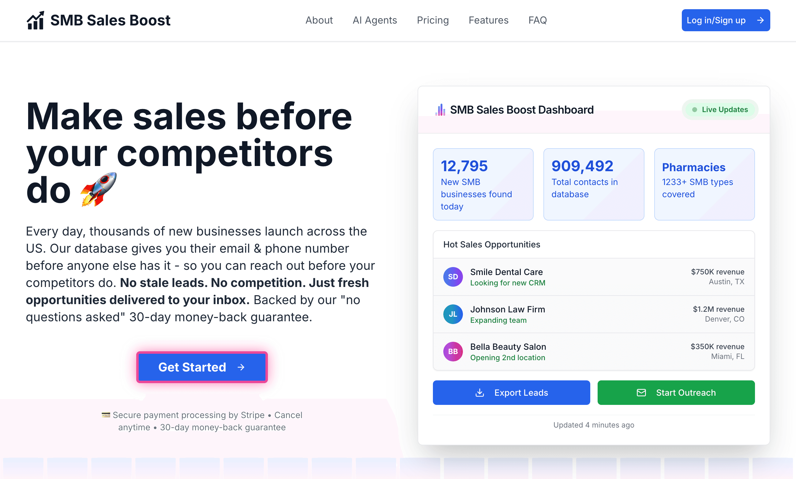 SMB Leads Database & Outreach Platform
