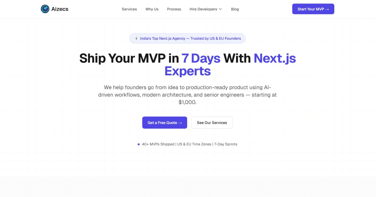 Next.js MVP Builder - Product Image