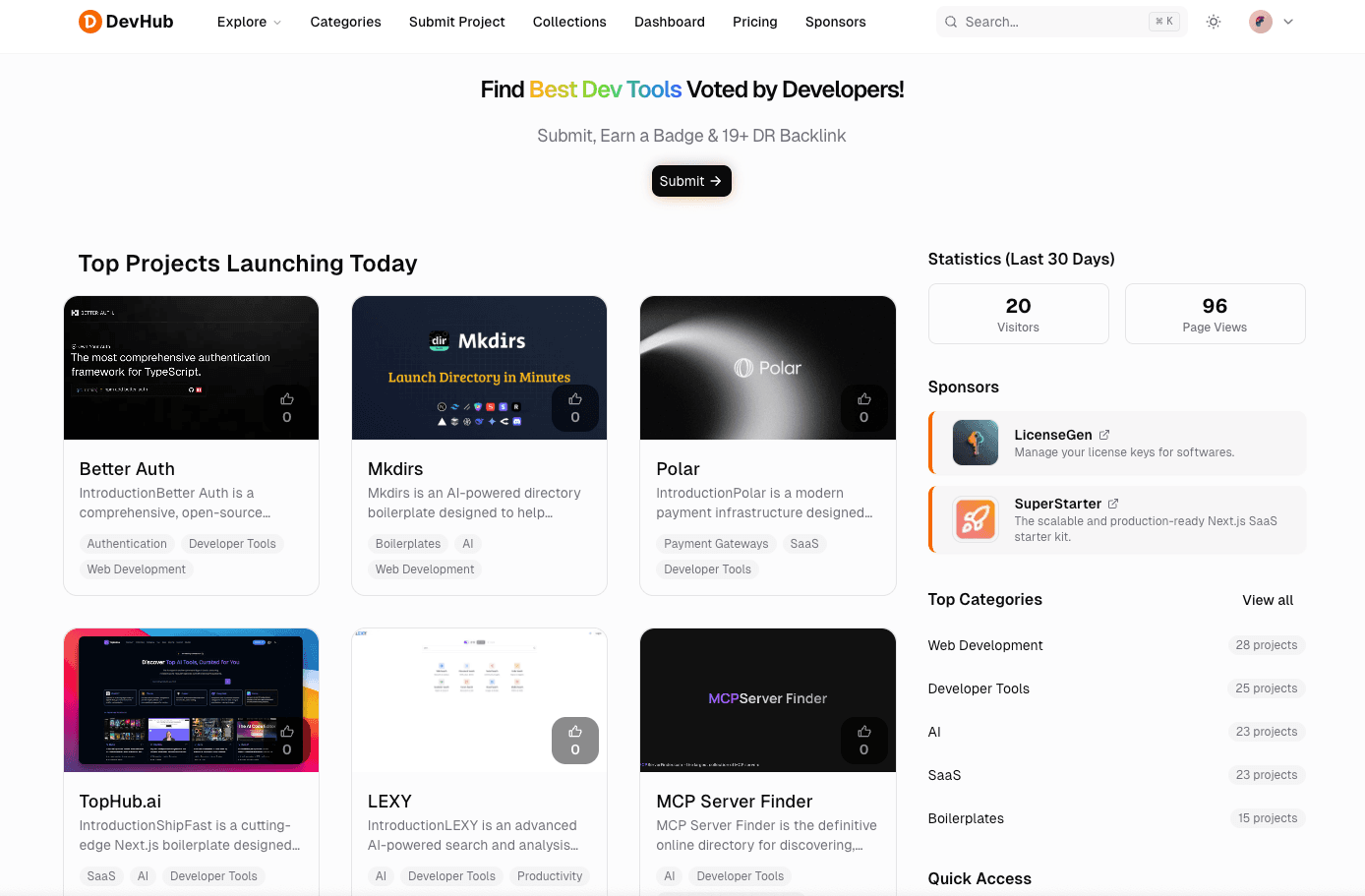 DevHub: Discover Top Tech Products - Product Image