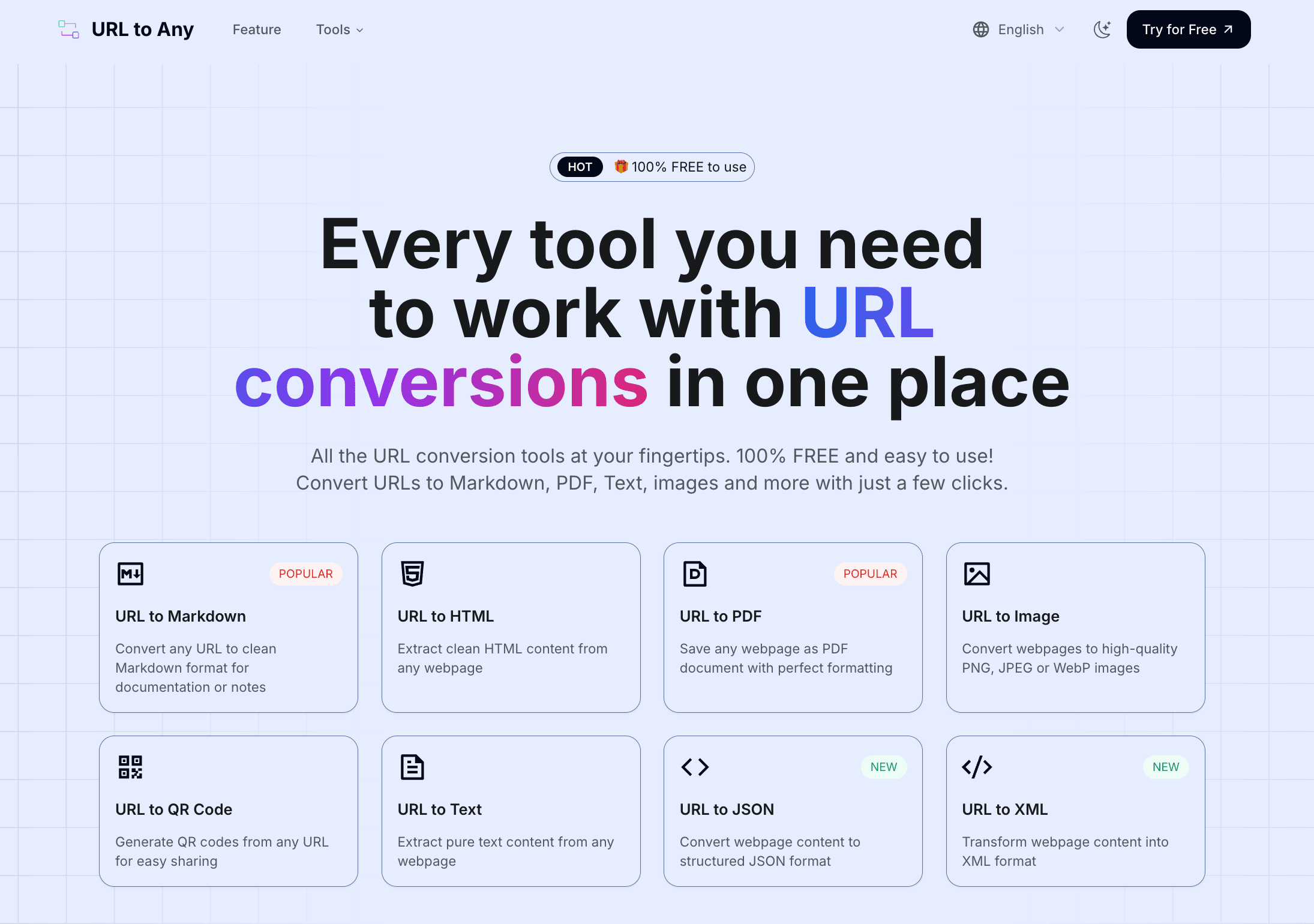 URL to Any - Web Content Converter logo