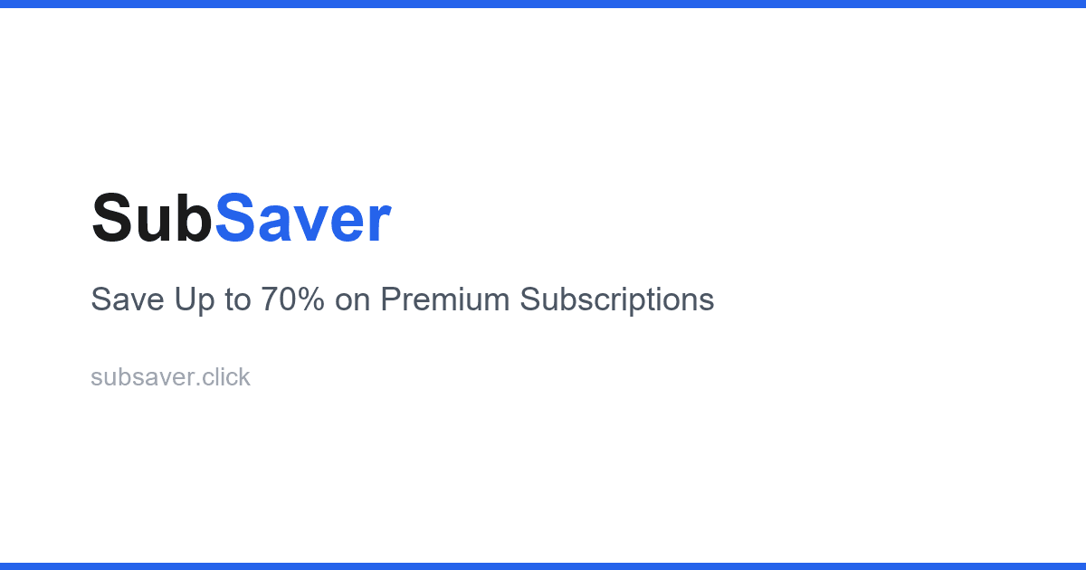 SubSaver Subscription Deals - Product Image