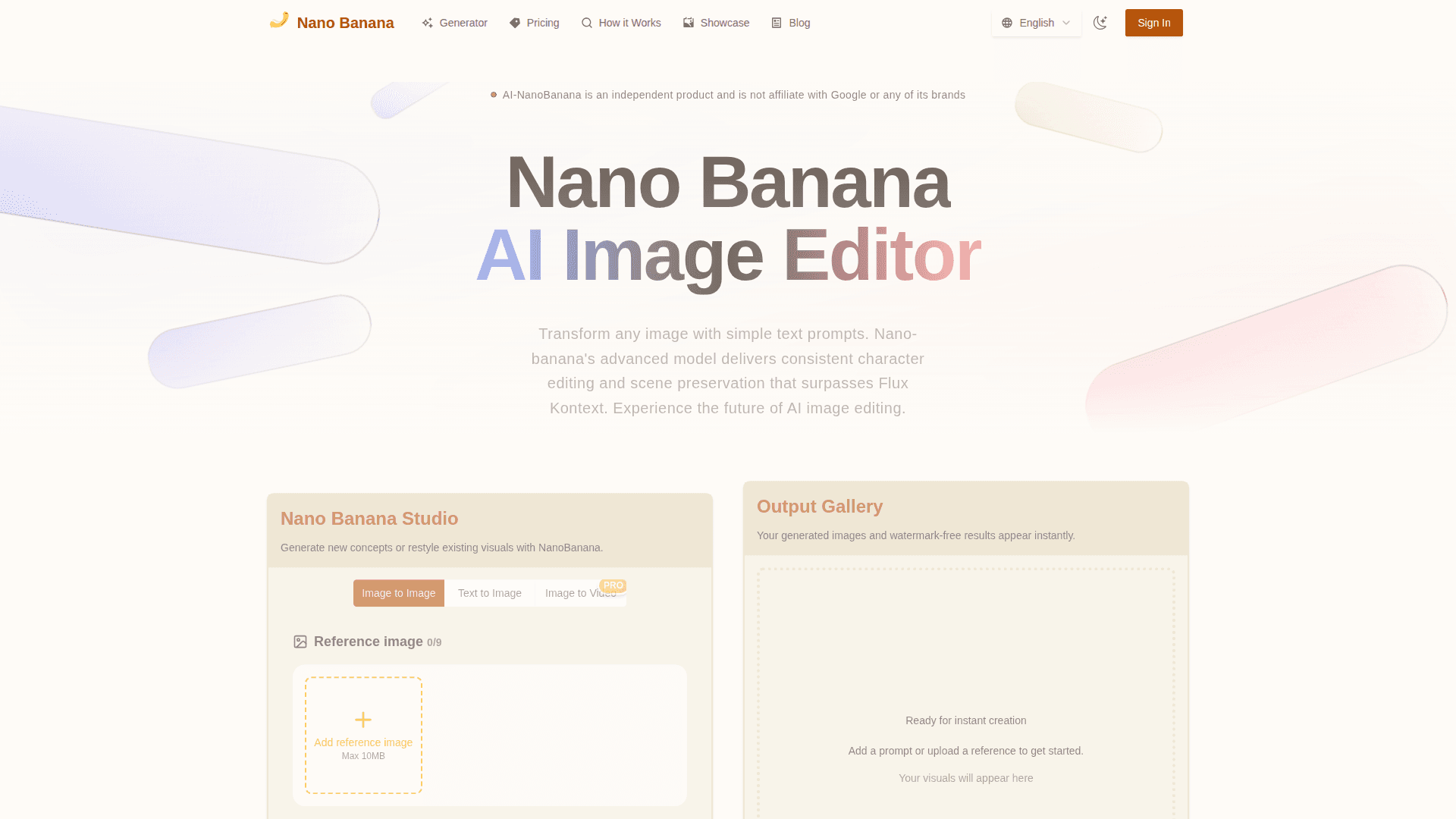 Nano Banana AI Image Editor - Product Image