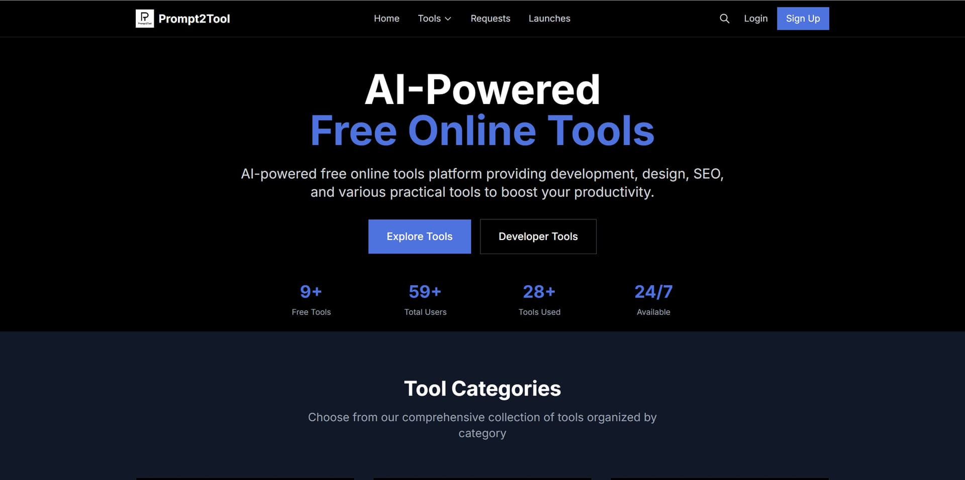 Prompt2Tool - Free AI-Powered Online Tools - Product Image