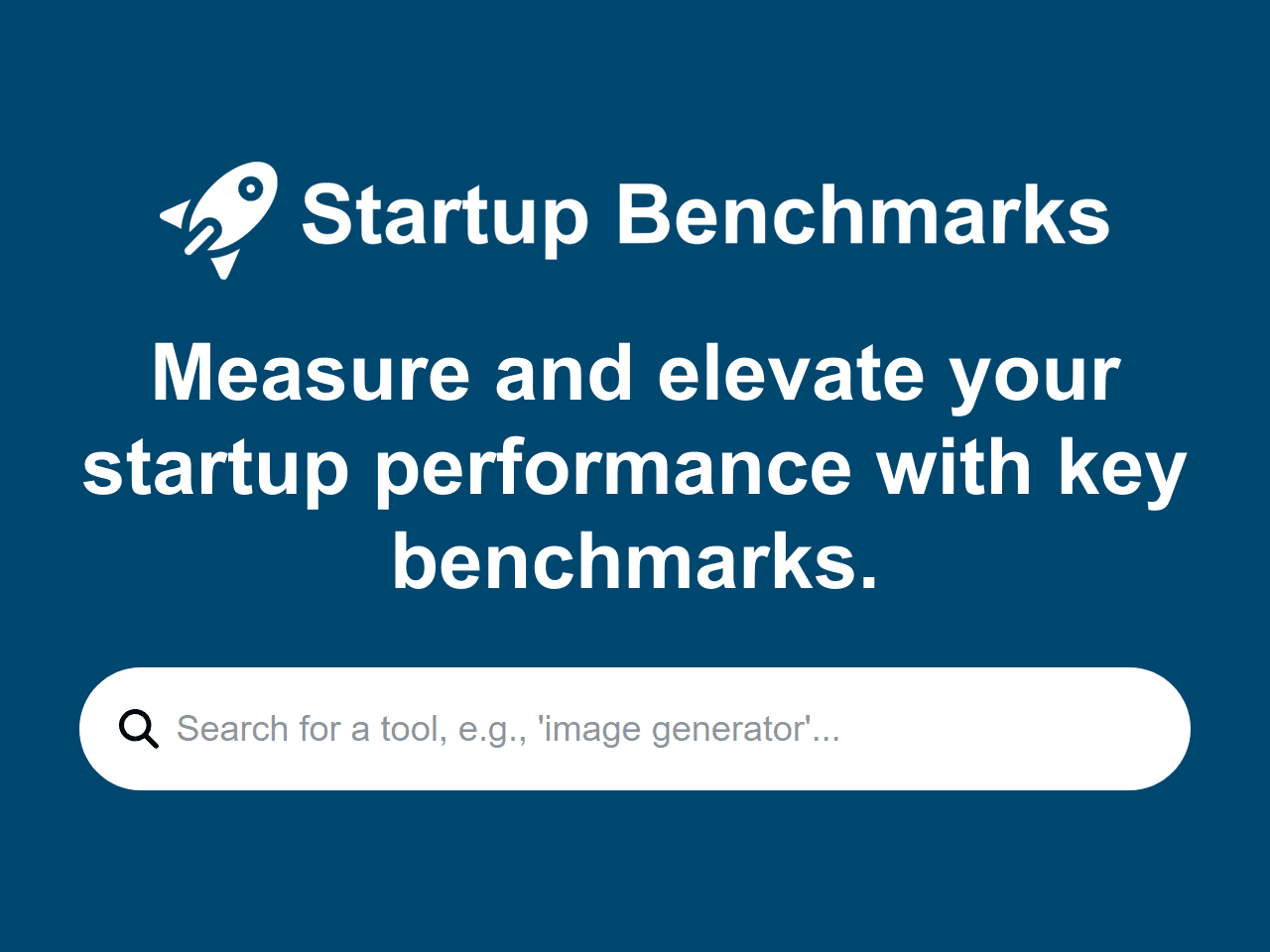 Startup Benchmark