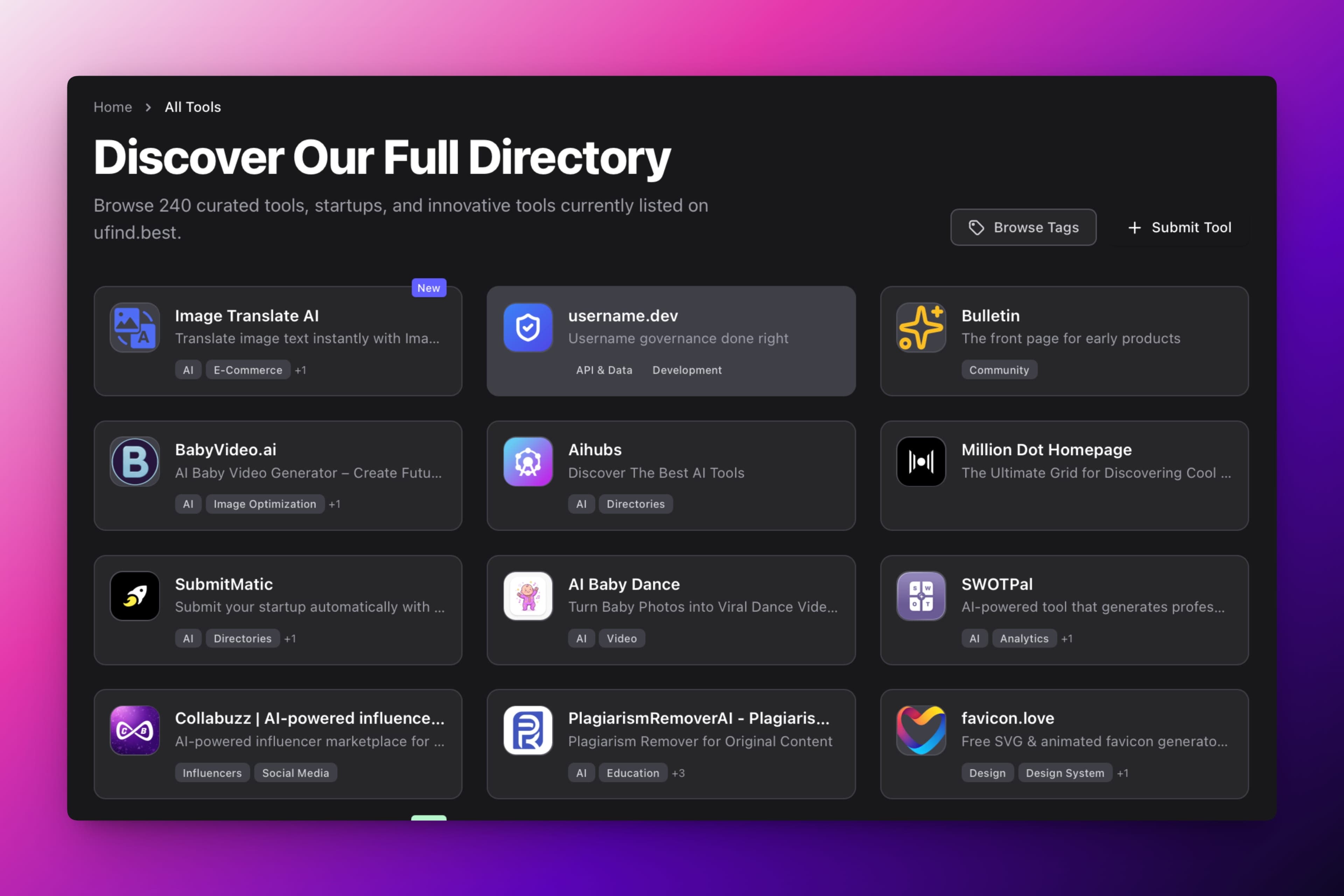famed.tools - Curated Tool Directory