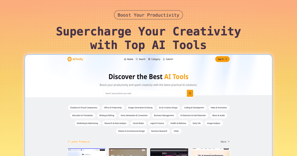 AIToolly - AI Tools Directory