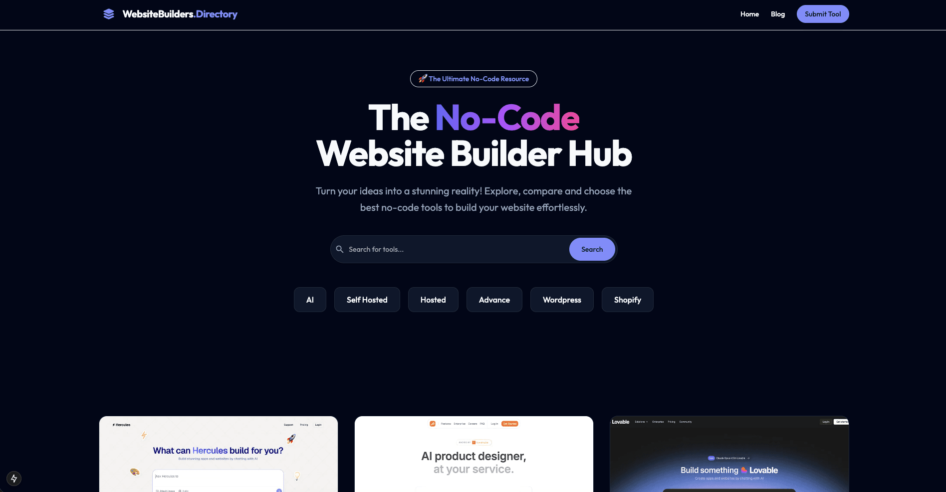 Website Builders Directory - Product Image