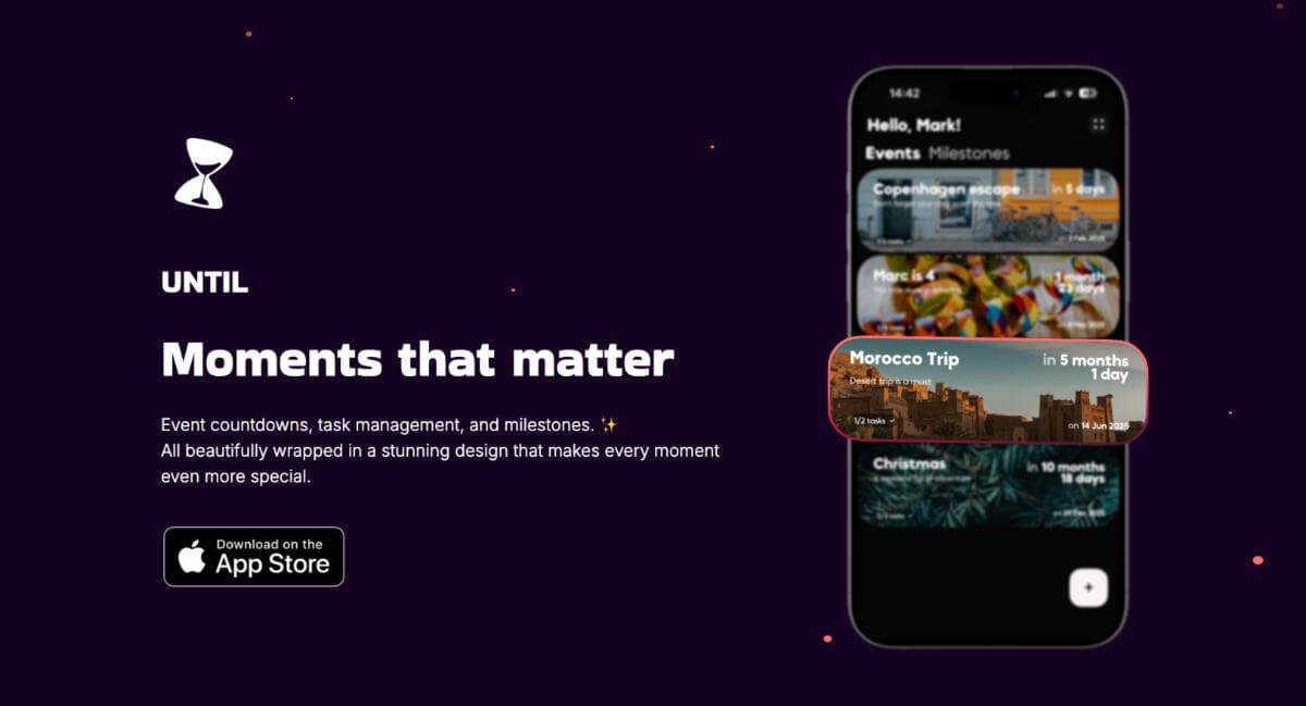 Until Moments Countdown & Task Manager