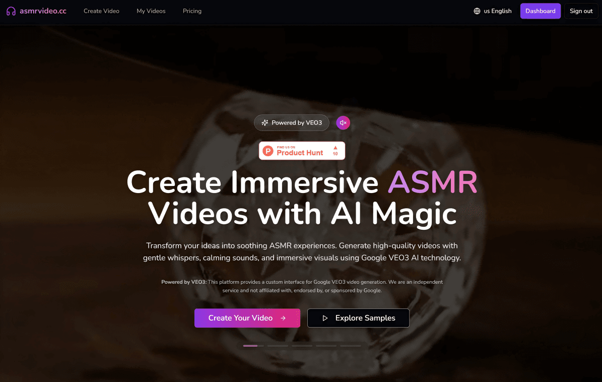 AI-Powered ASMR Video Generator