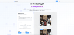 Editaimg AI Image Editor startup logo on Aura++