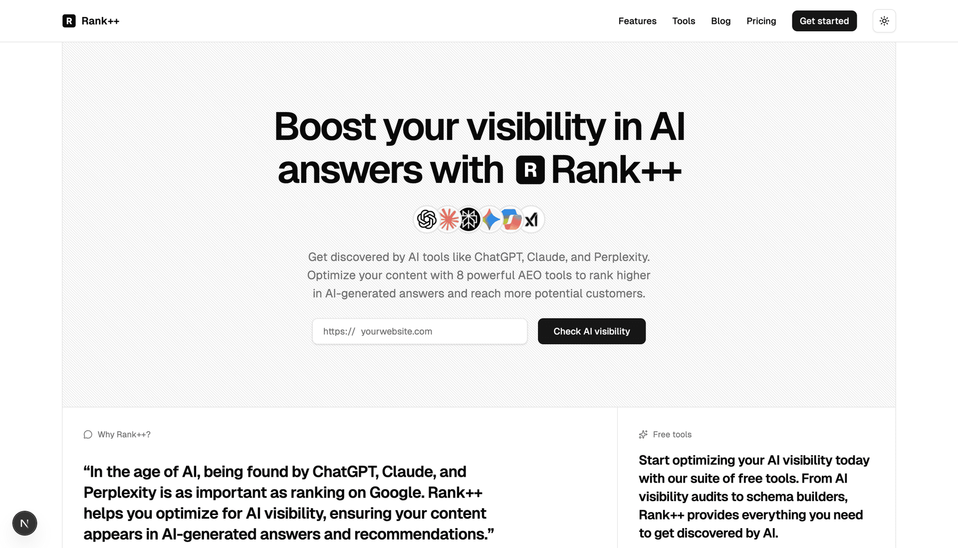 Rank++ AI Visibility Optimization - Product Image