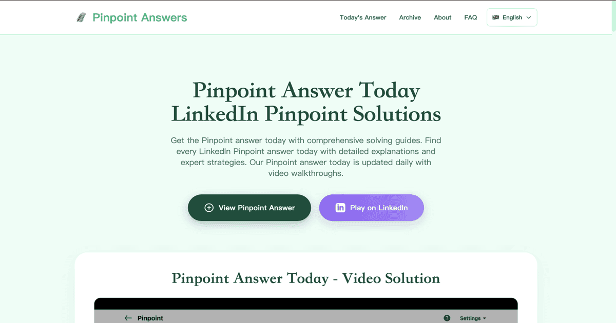 LinkedIn Pinpoint Puzzle Solver - Product Image