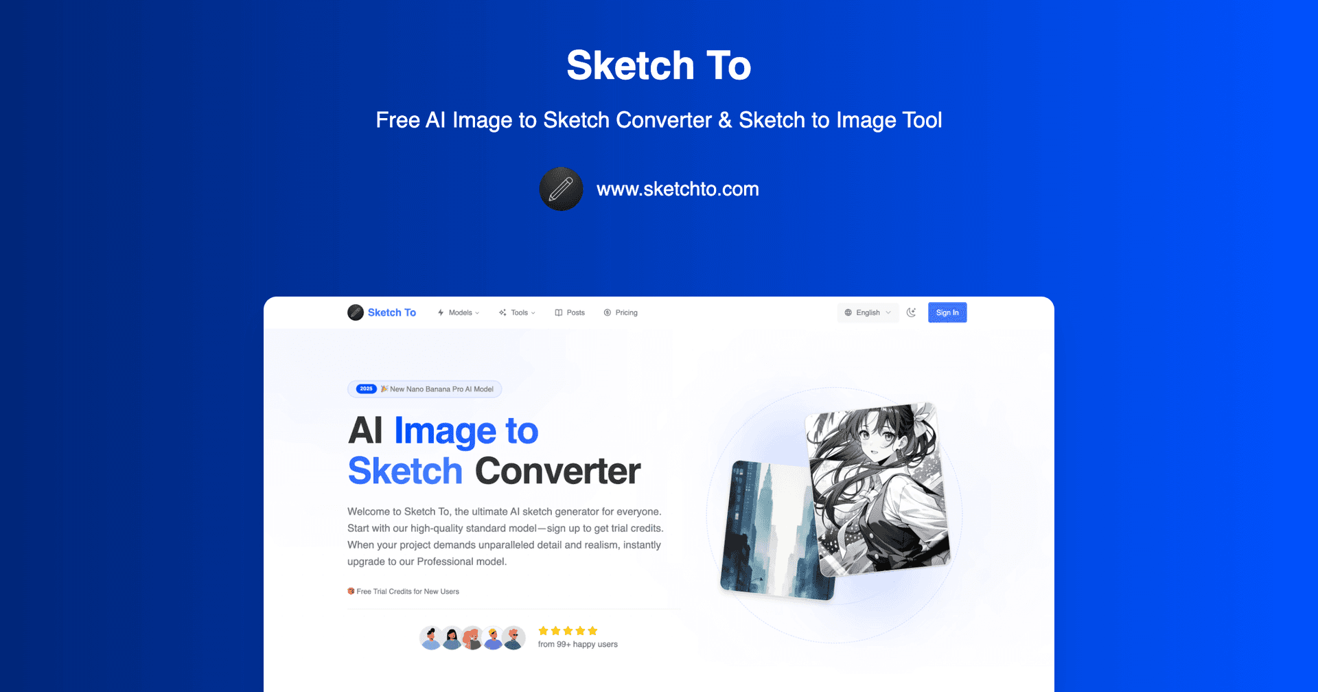 Sketch To AI Image Converter - Product Image