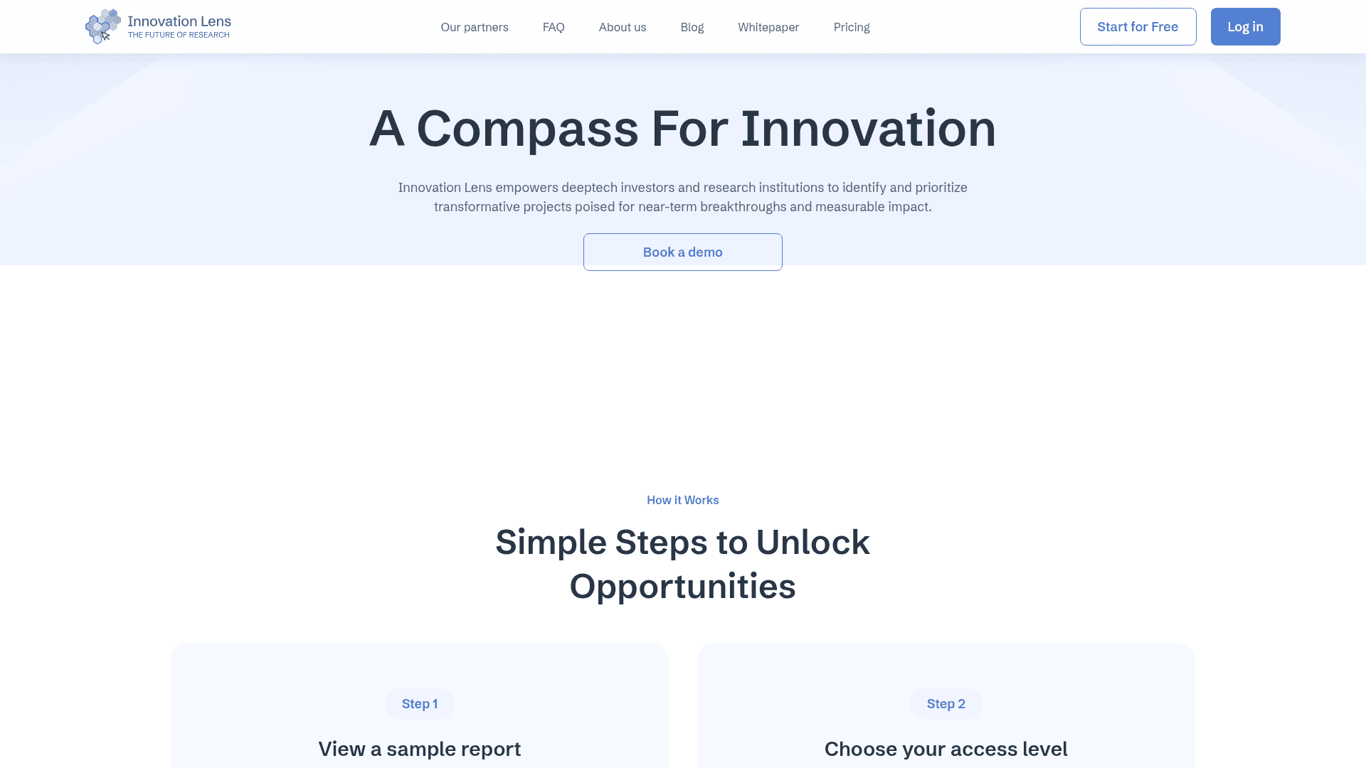 Innovation Lens: Predictive Research Mapping