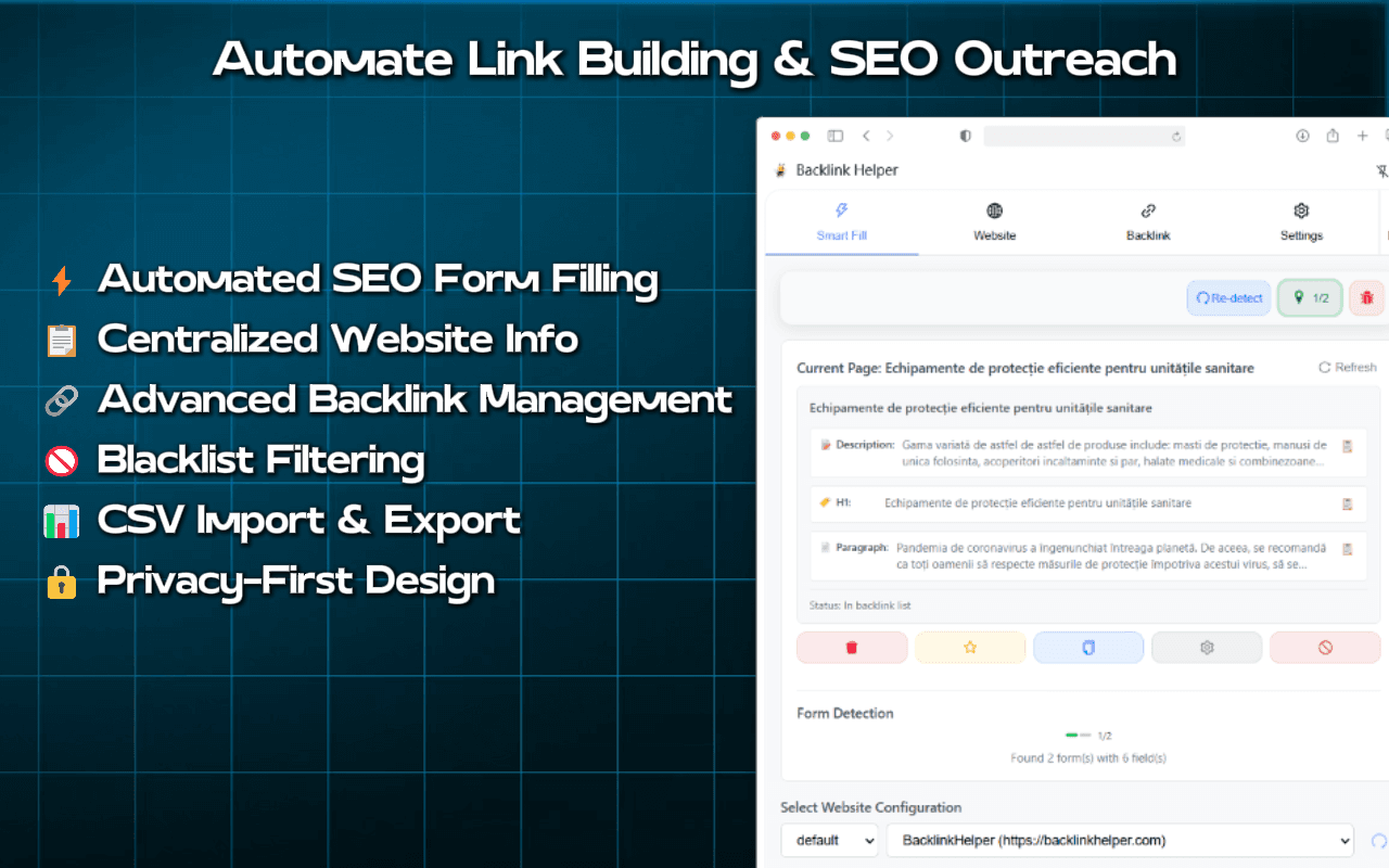 BacklinkHelper - Product Image