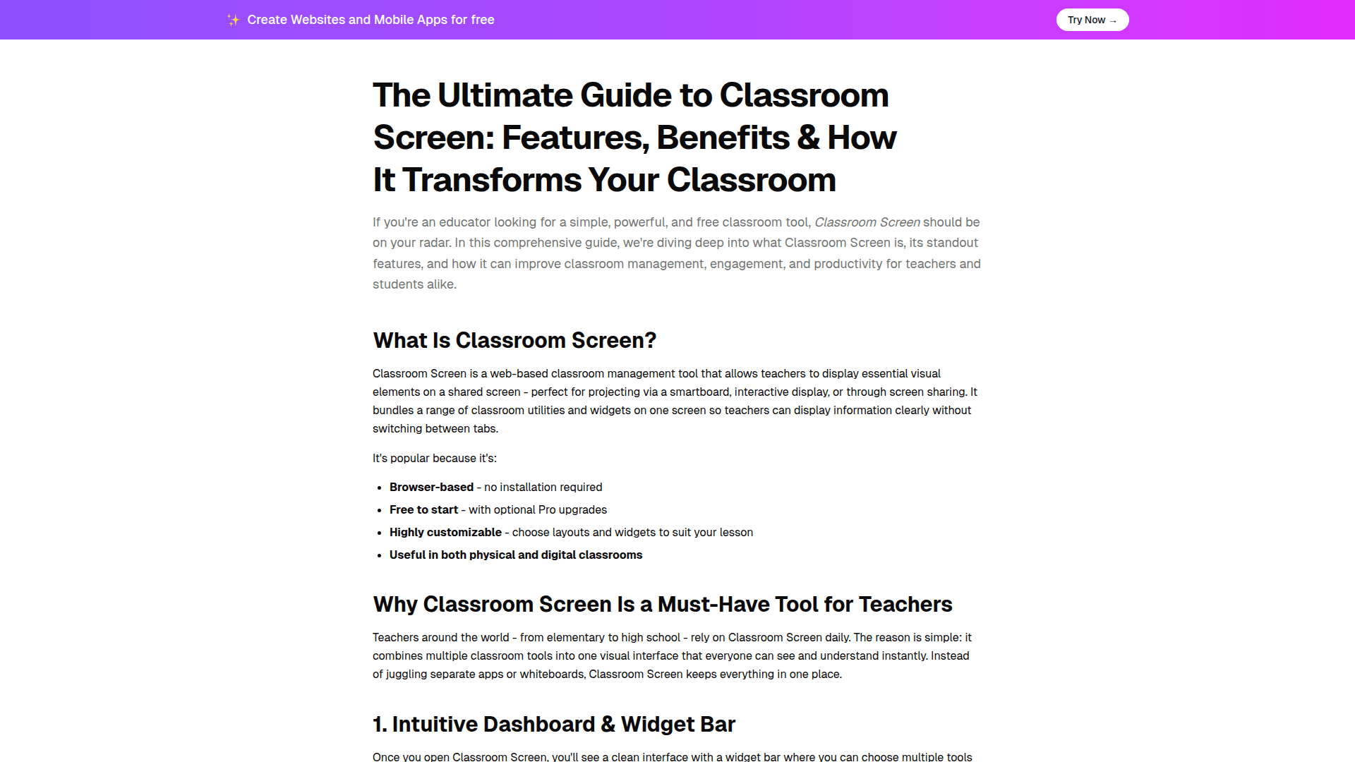 Classroom Screen Management Tool - Product Image