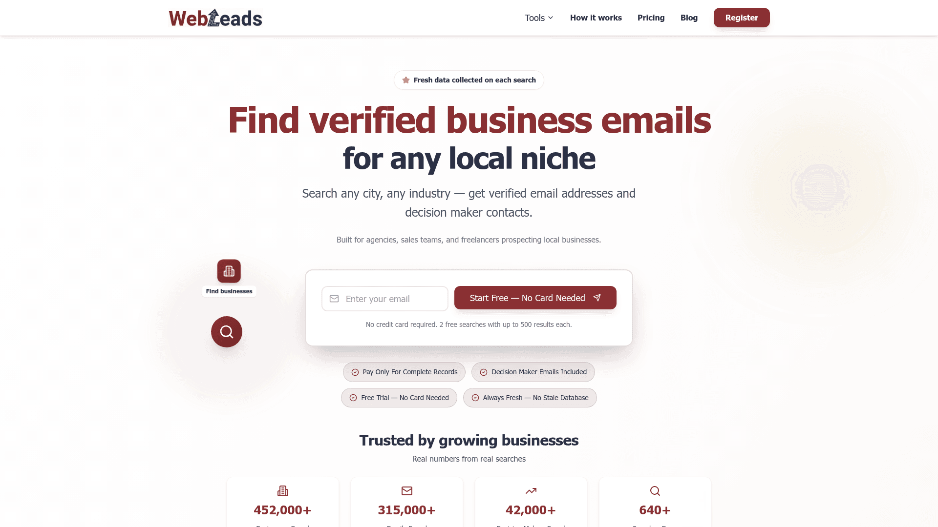 WebLeads Business Data Platform