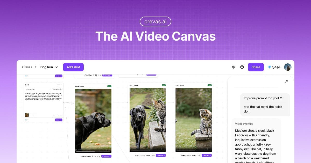 Crevas AI Video Canvas - Product Image