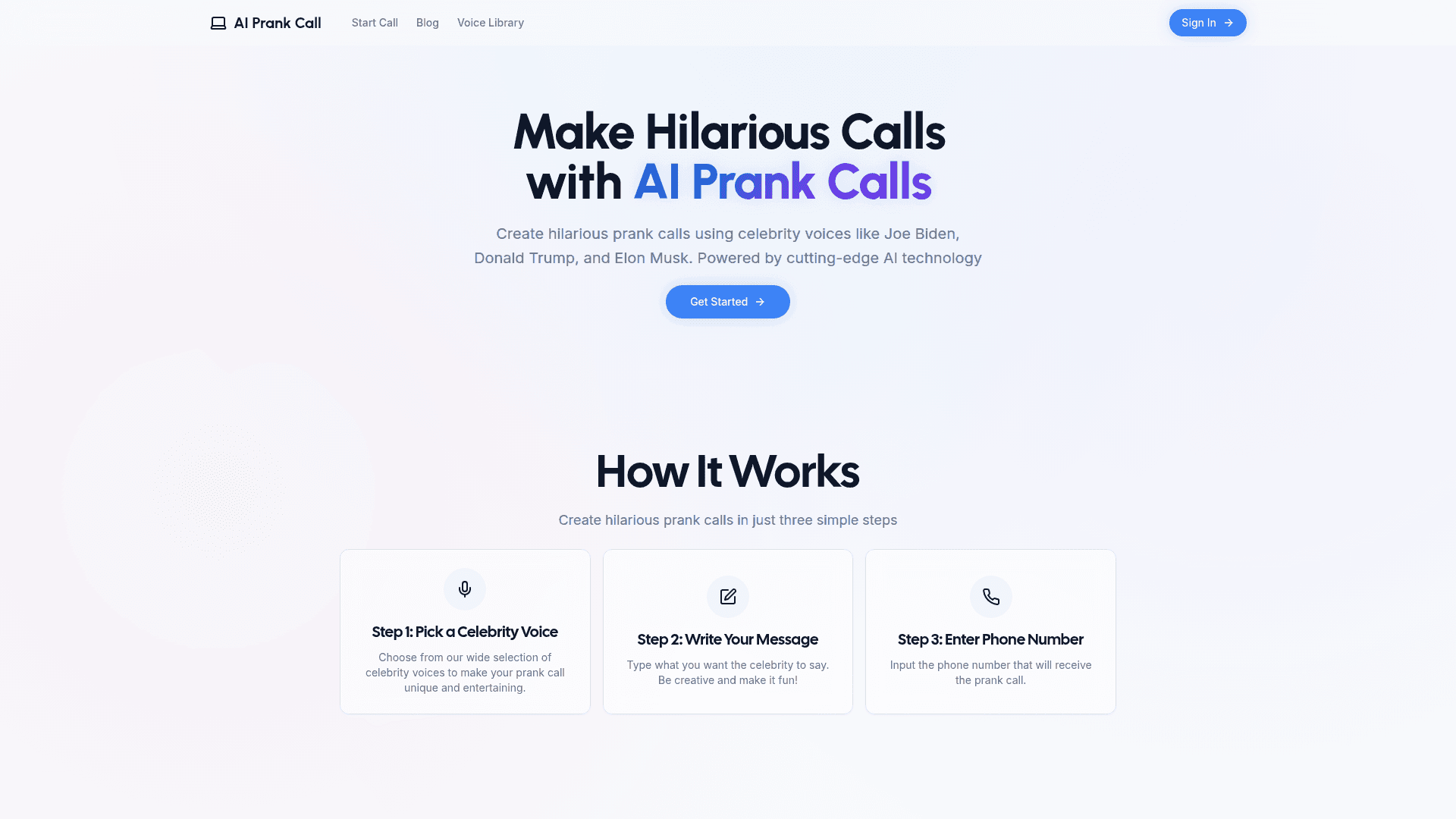 AI Celebrity Voice Prank Calls