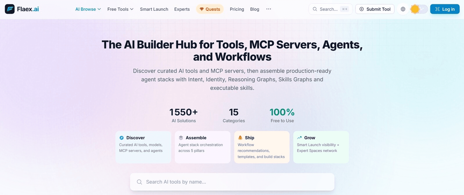 Flaex AI Tools & Agent Stack Builder