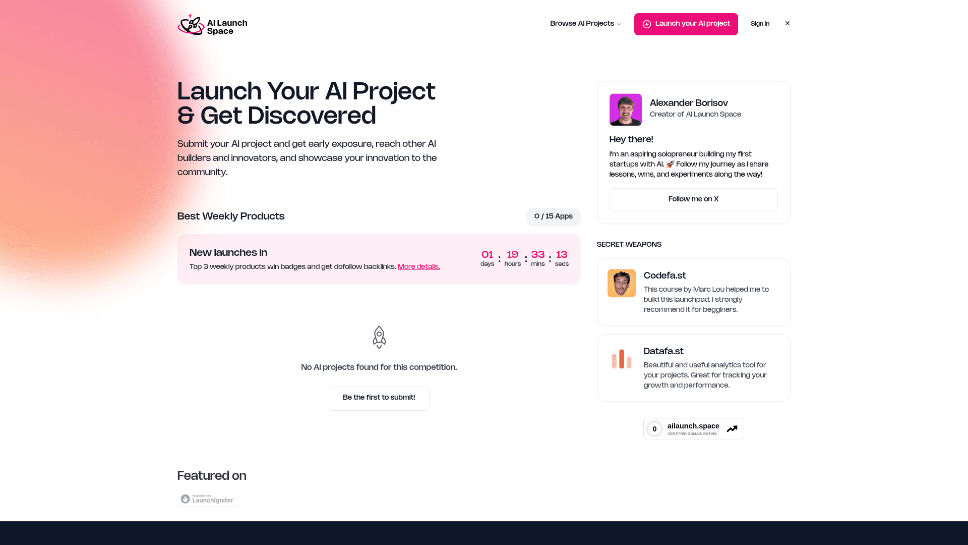 AI Launch Space - Product Image