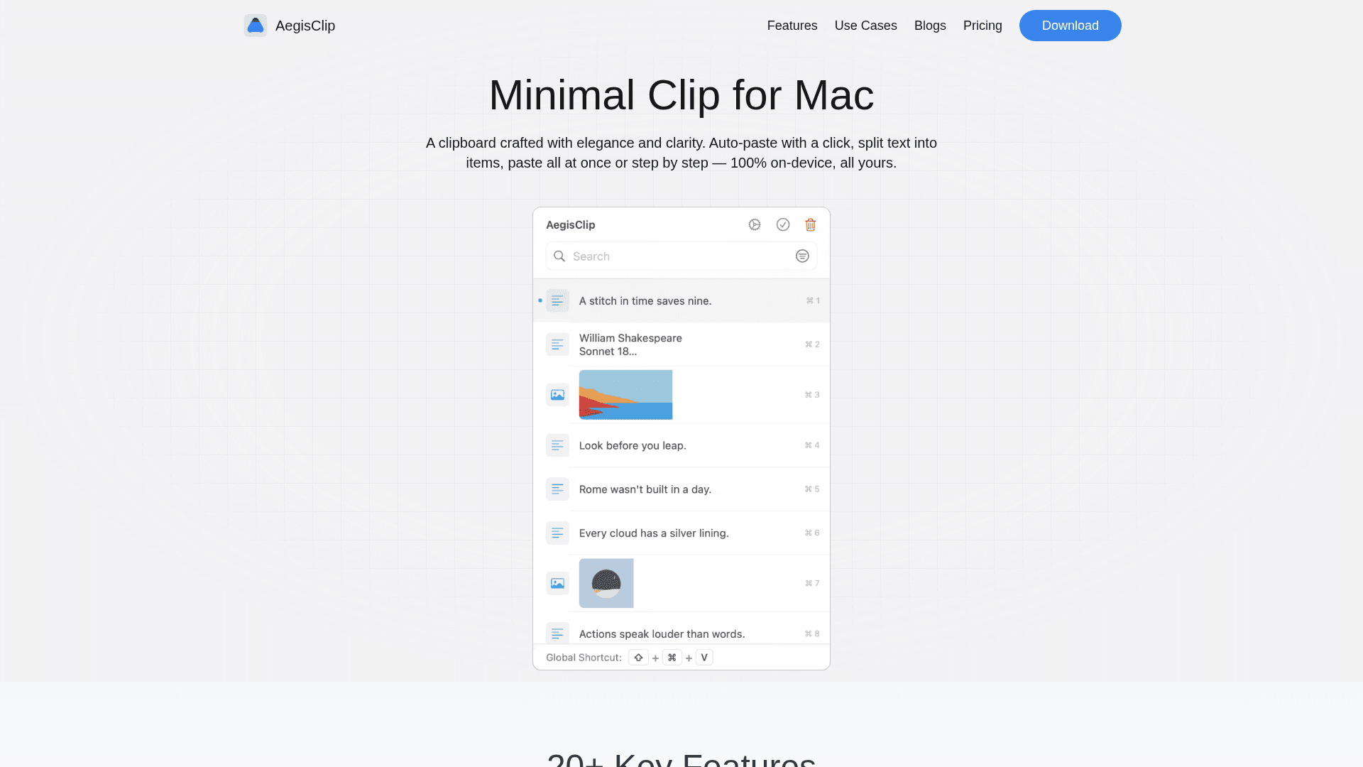 AegisClip - Privacy-first Clipboard for Mac - Product Image