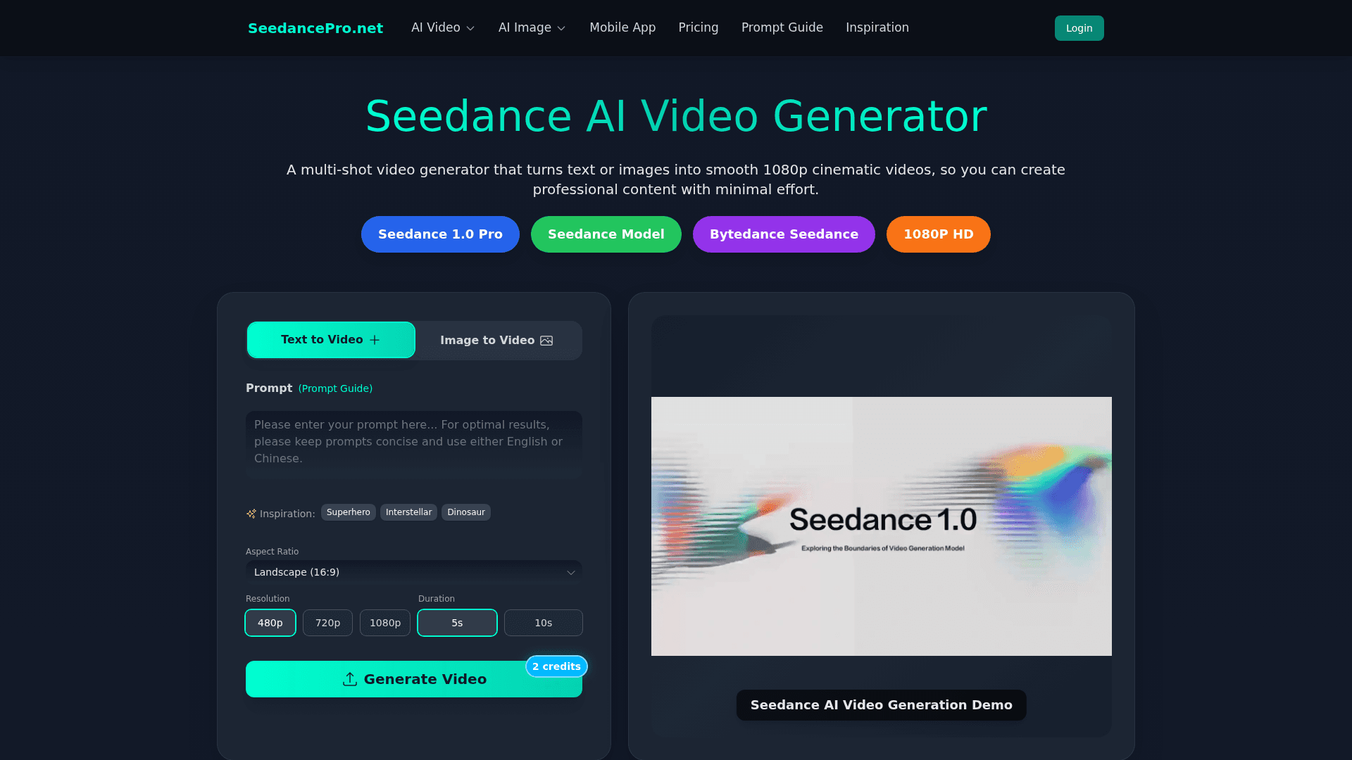 Seedance AI Video Generator