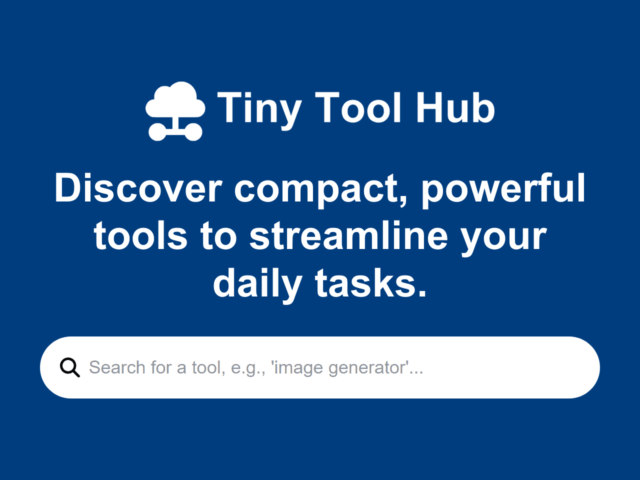 Tiny Tool Hub - Product Image