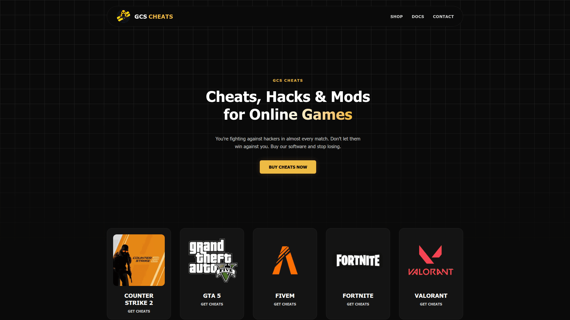 GCS Cheats - Undetected Game Hacks & Mods - Product Image