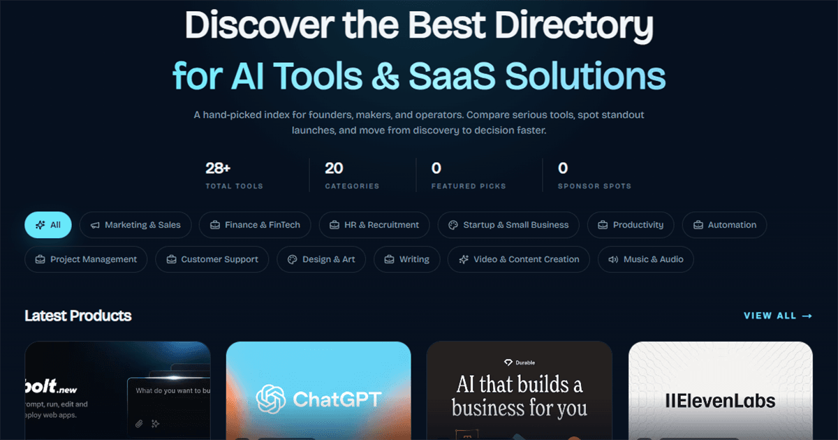 AiIndex - AI & SaaS Directory - Product Image