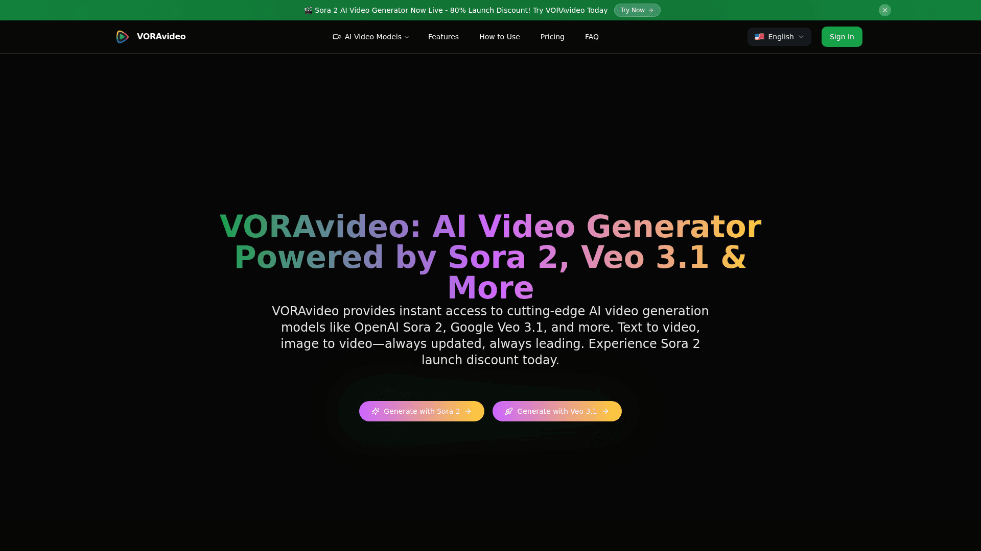 VORAvideo AI Video Generator