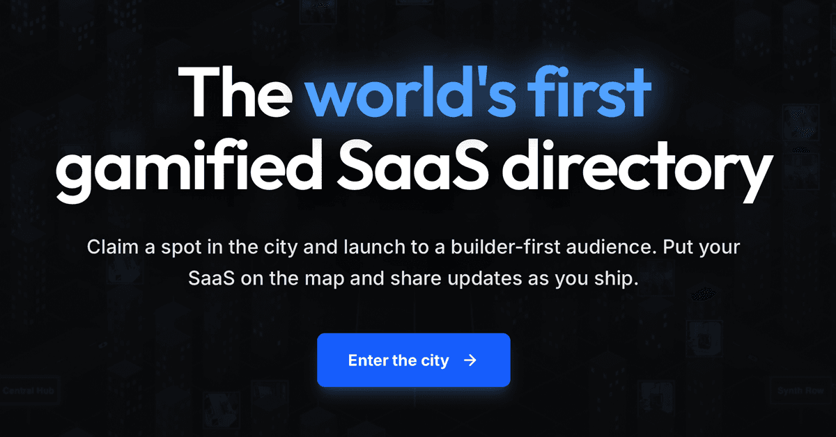 SaaSCity Interactive SaaS Directory