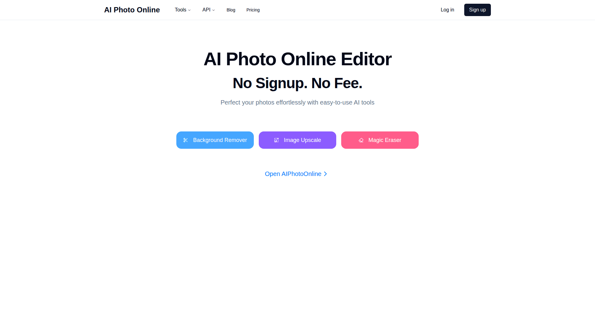 AI Photo Online Editor - Product Image