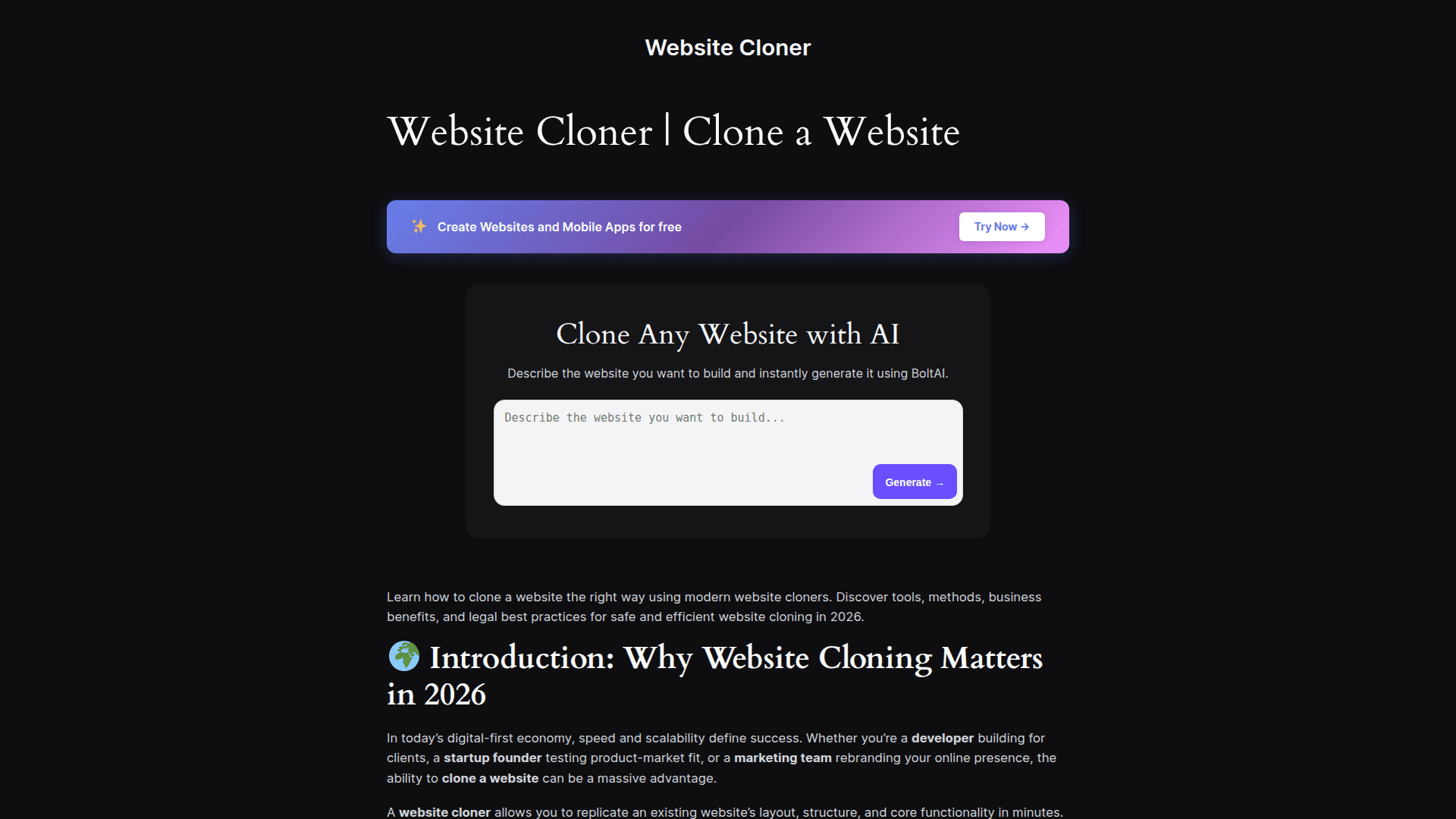 Website Cloner - Product Image