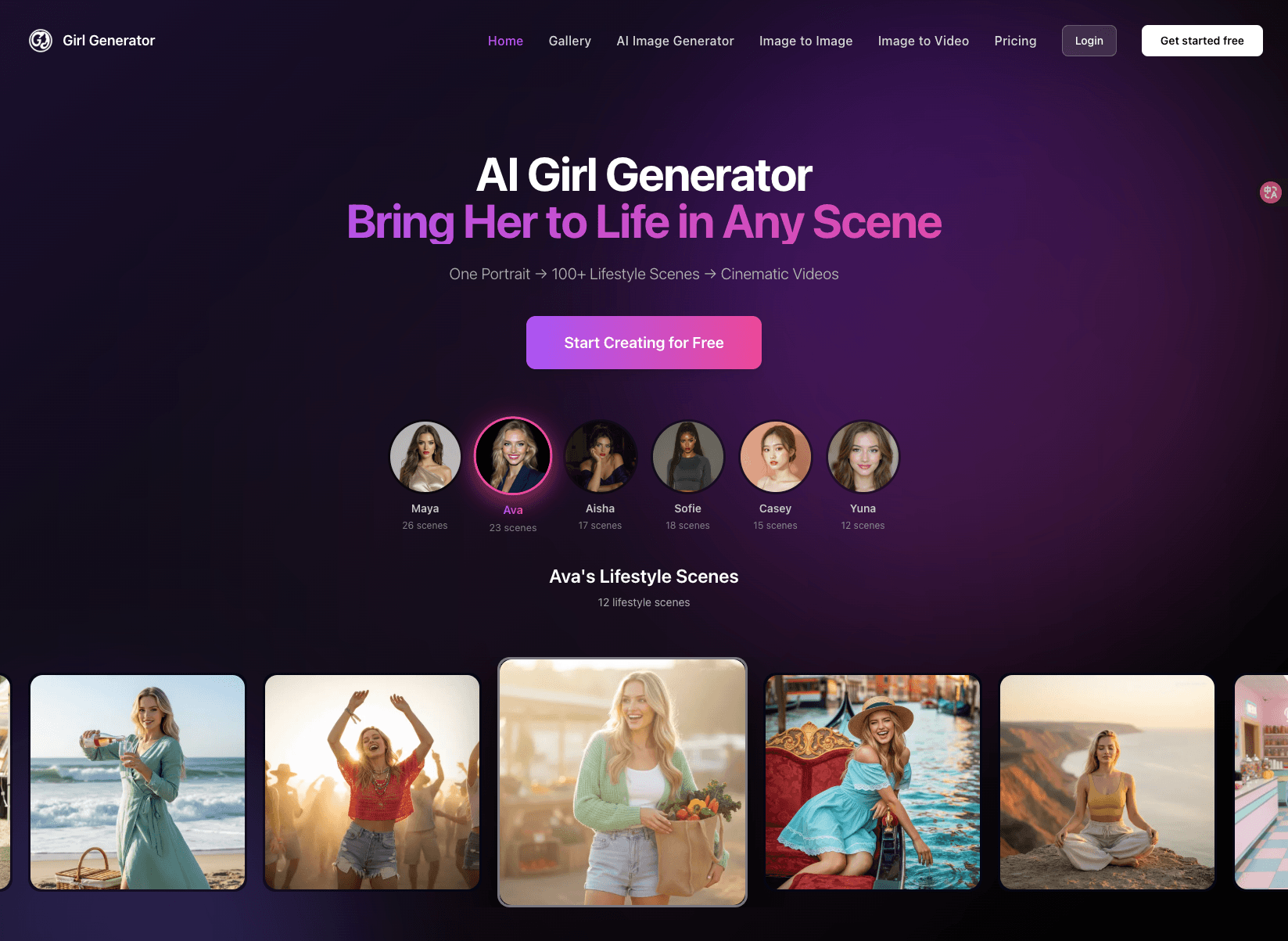 Girl Generator AI - Product Image