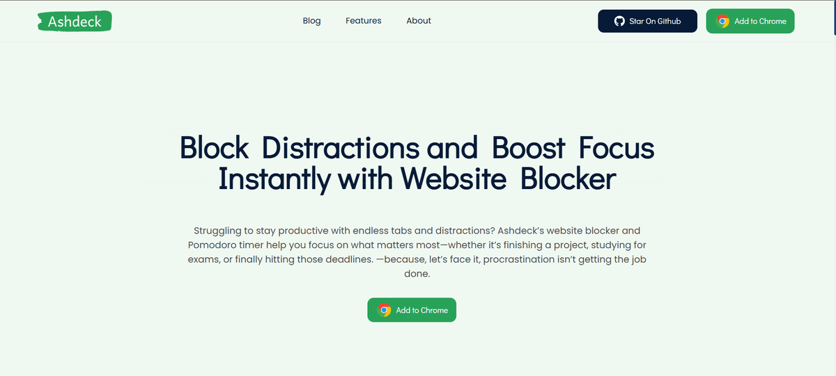 Ashdeck - Focus & Goal Tracking Tool - Product Image