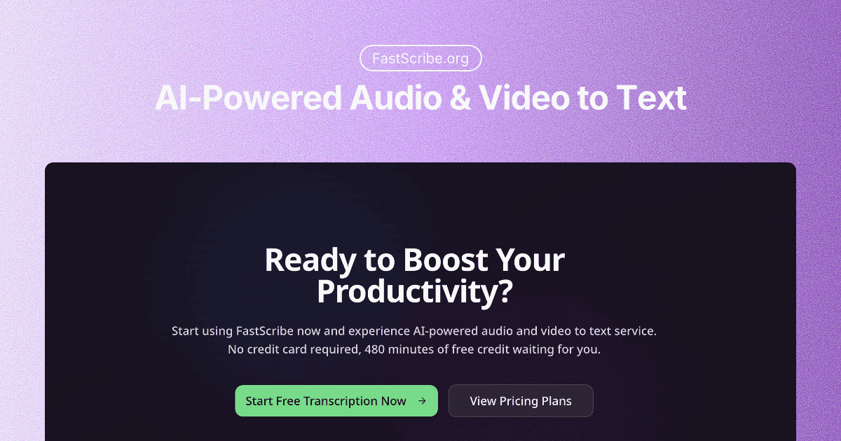 FastScribe Audio & Video Transcription - Product Image
