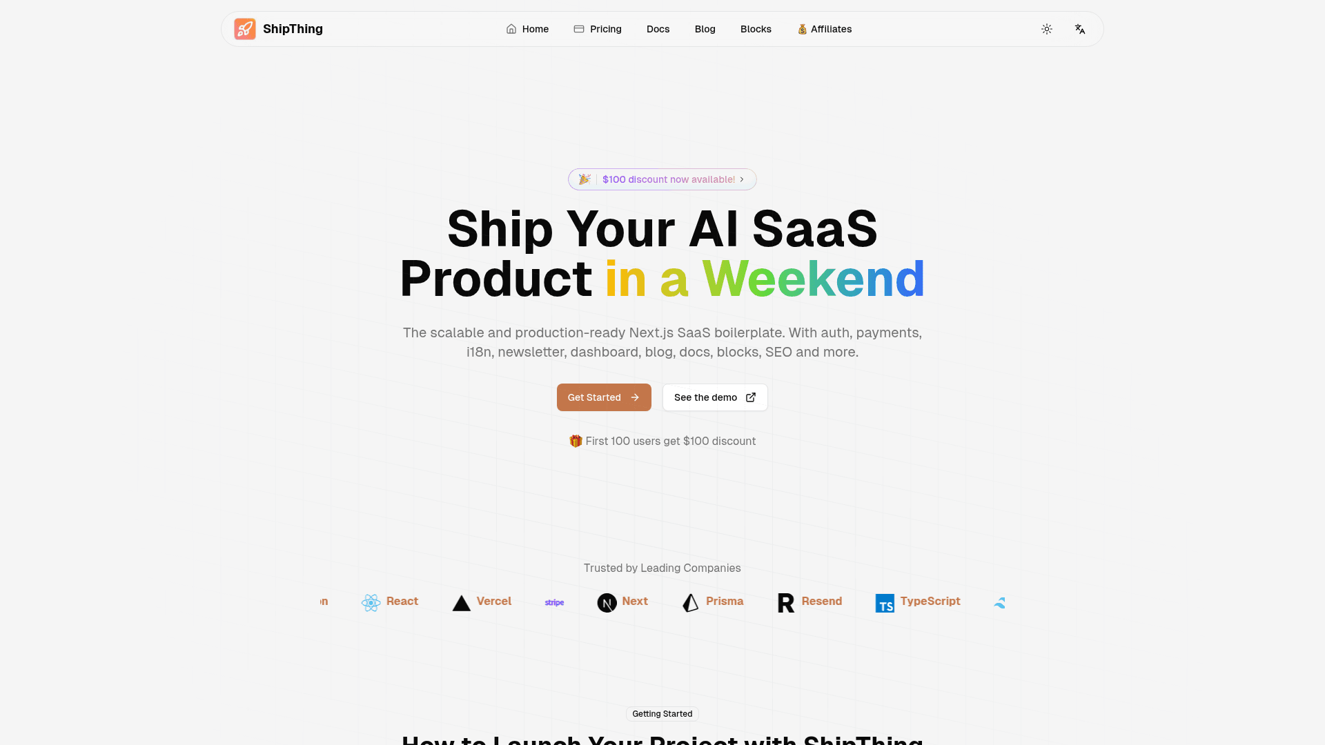 ShipThing SaaS Boilerplate - Product Image