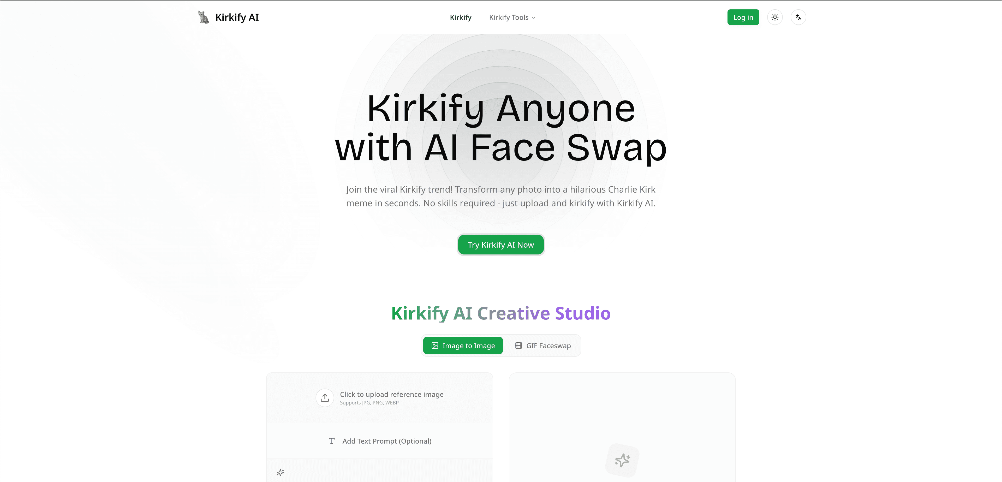Kirkify AI Face Swap Generator